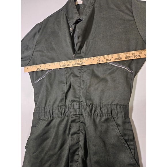 Vintage Walls Army Green Work Mechanics Coveralls - Picture 6 of 16